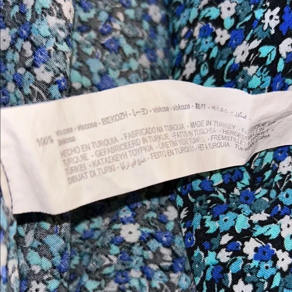 Zara Blue Puff Sleeve Sheath Dress - Picture 12 of 14